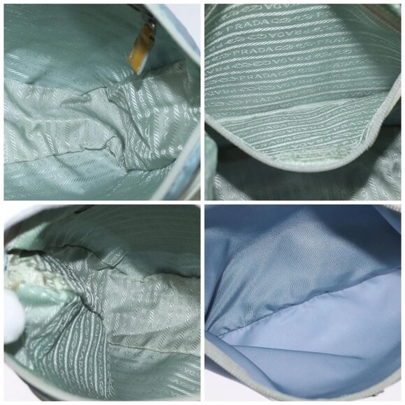 PRADA Shoulder Bag Nylon Light Blue Silver Auth BA5343 - Picture 16 of 16